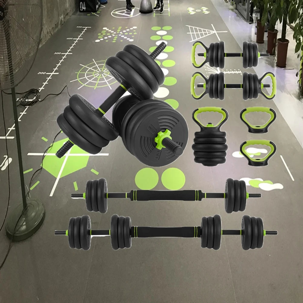 4-in-1 Adjustable Dumbbells Set I684