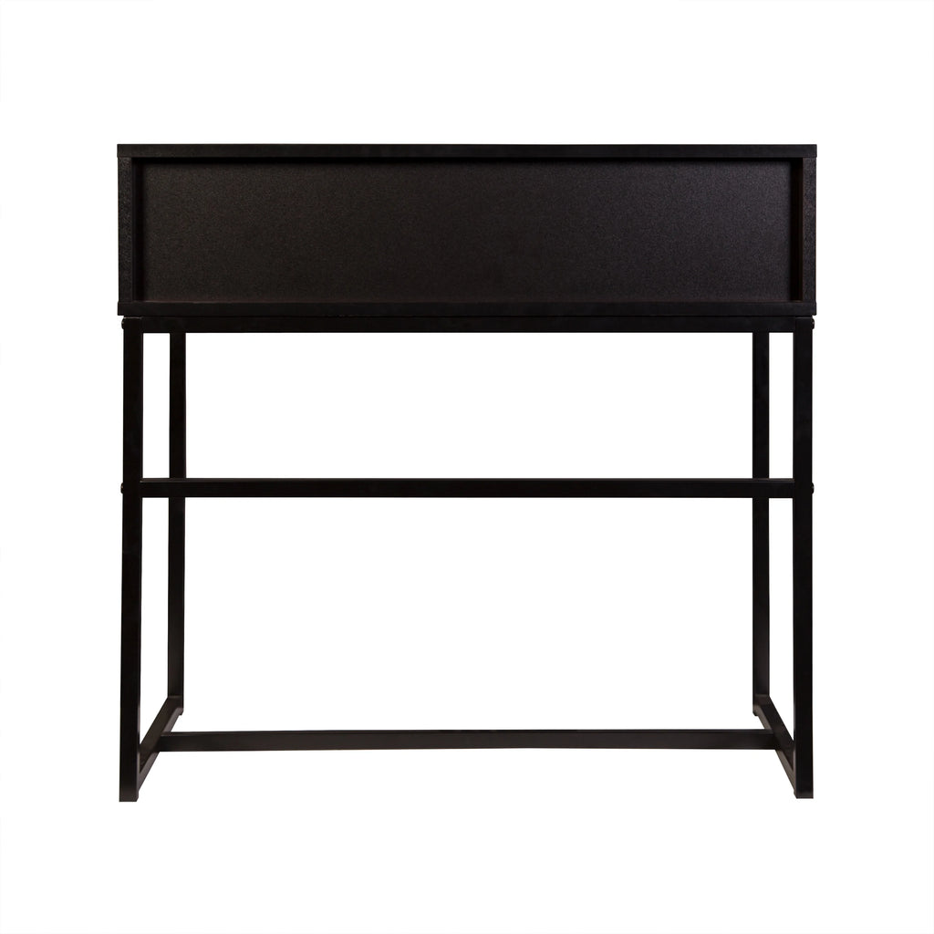 Black Console Table with 2 Wood Drawers X8229