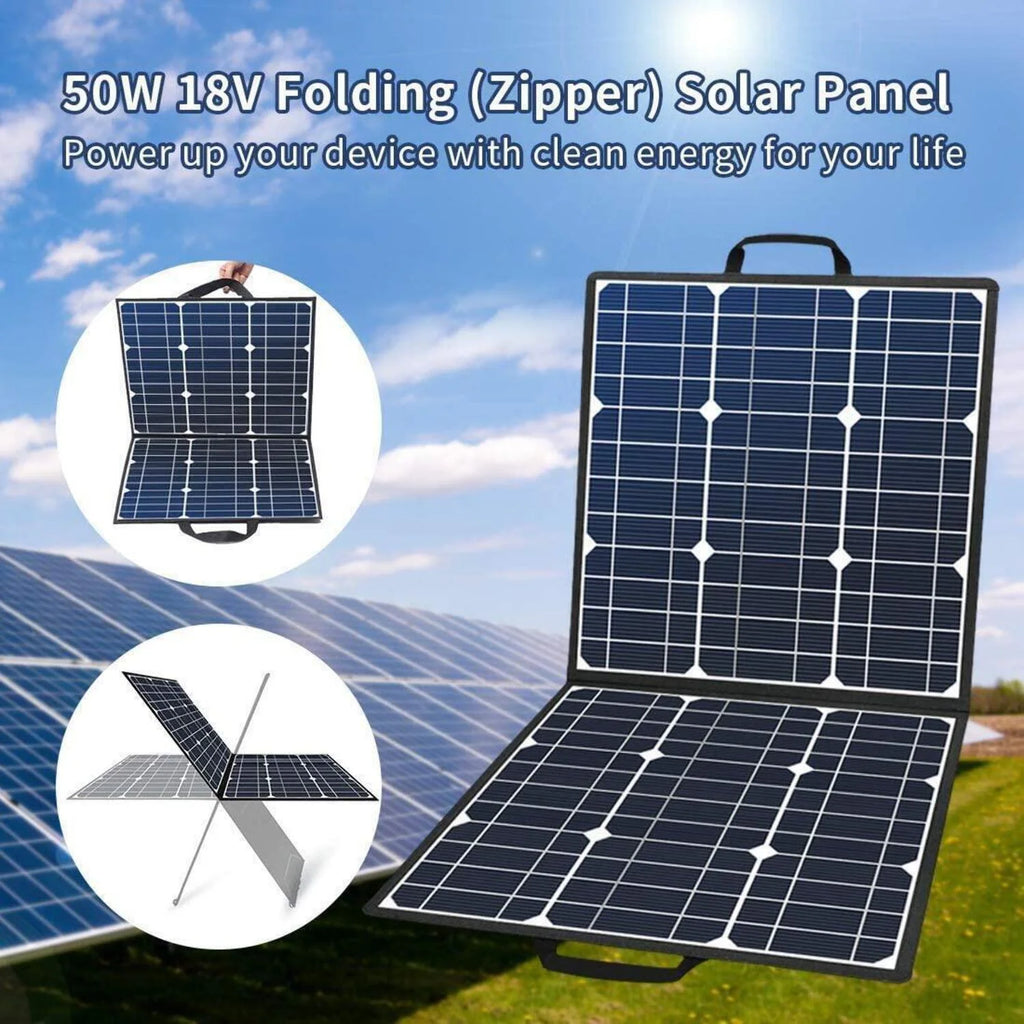 200W Portable Power Station with 50W Solar Panel W553