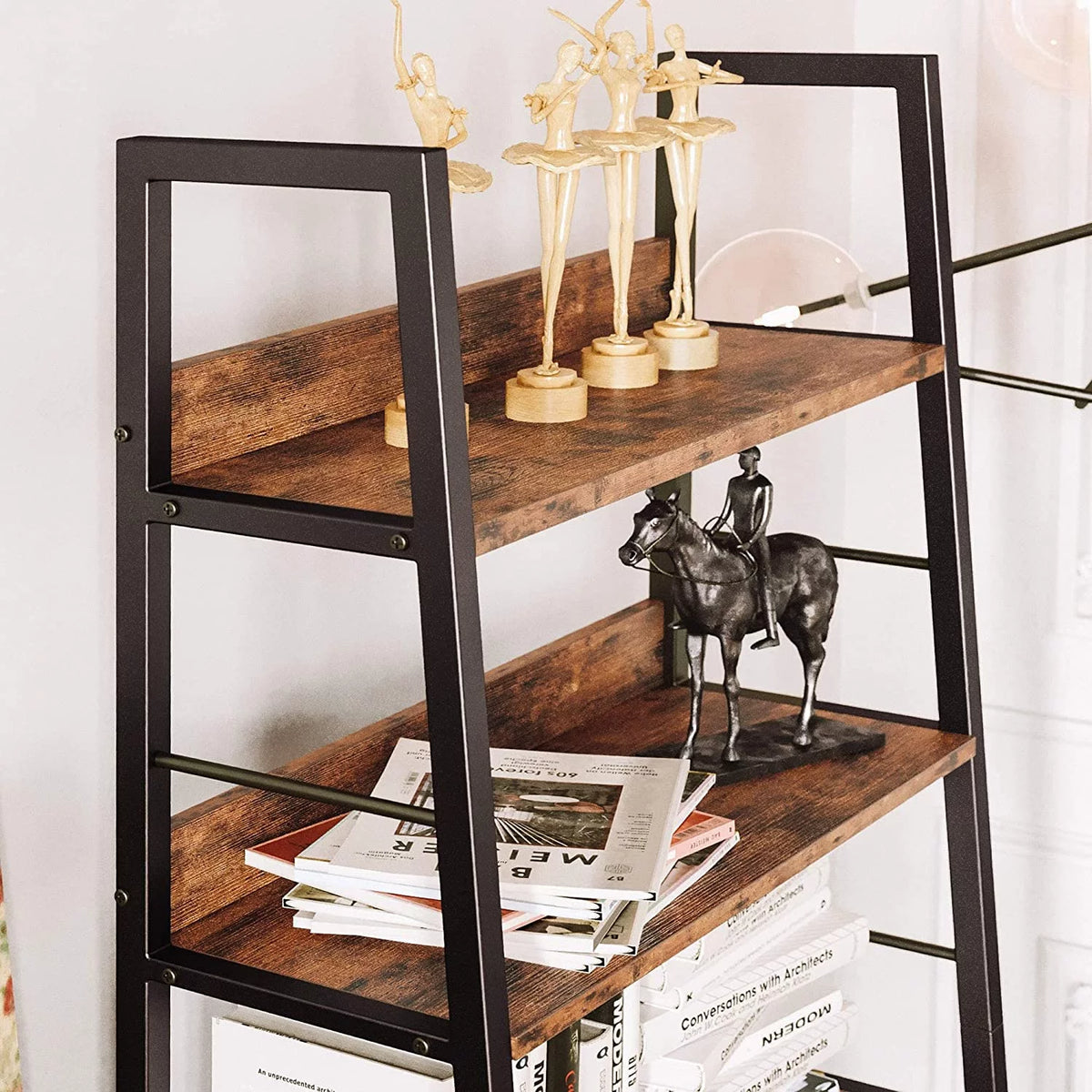 3-Tier Ladder Shelf with Cabinet W605732