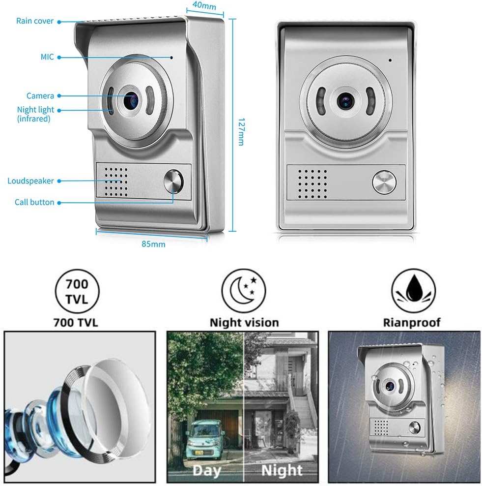9 Inch Wired Video Intercom System with Night Vision N5887
