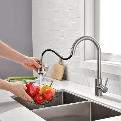 Single Handle Pull Down Sprayer Kitchen Faucet R349319