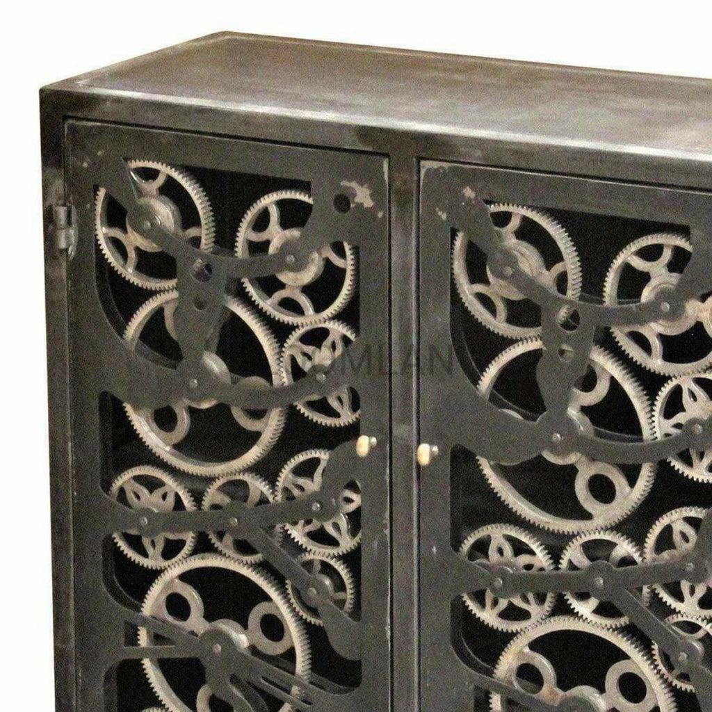 Black Metal Accent Cabinet T774