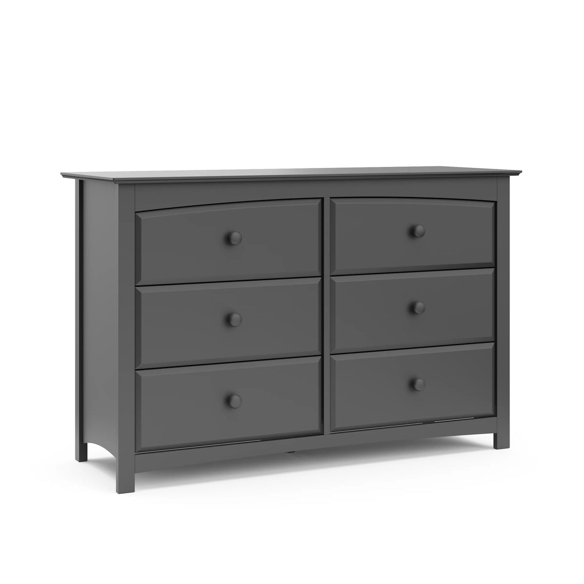 White 6 Drawer Double Dresser Z403
