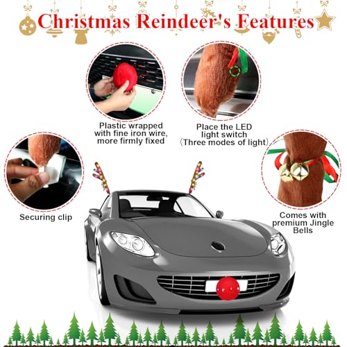 Christmas Reindeer Car Kit with LED B35441