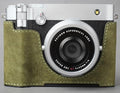 Olive Green Leather Camera Half Case G52636