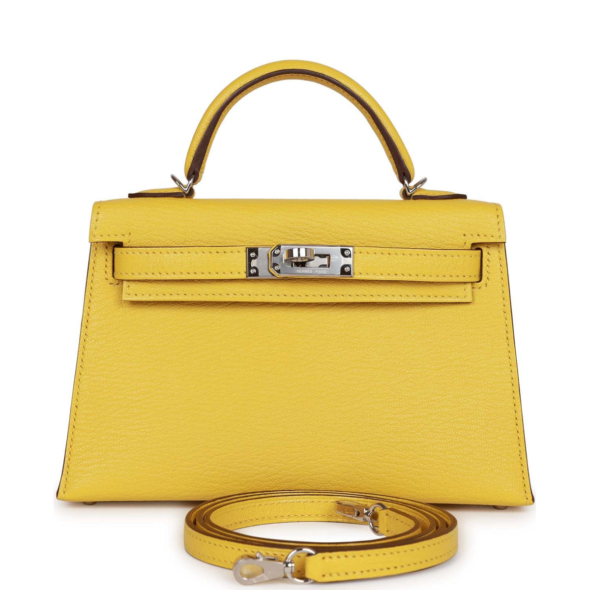 Jaune de Naples Verso Chèvre Palladium Hardware Bag U6881