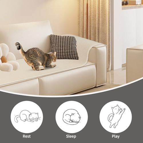 71x15.8 Thickened Cat Wall Climbing Carpet with 16 Fixed Nails L262761