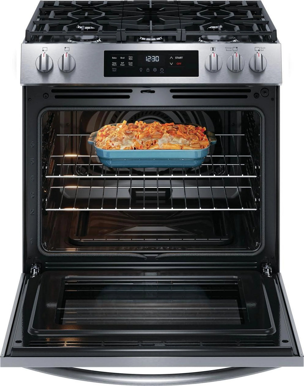 30" Front Control Gas Range with Convection Bake Y73359