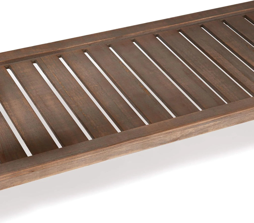 Brown Wooden Console 2 Drawers with Shelf Storage A64822