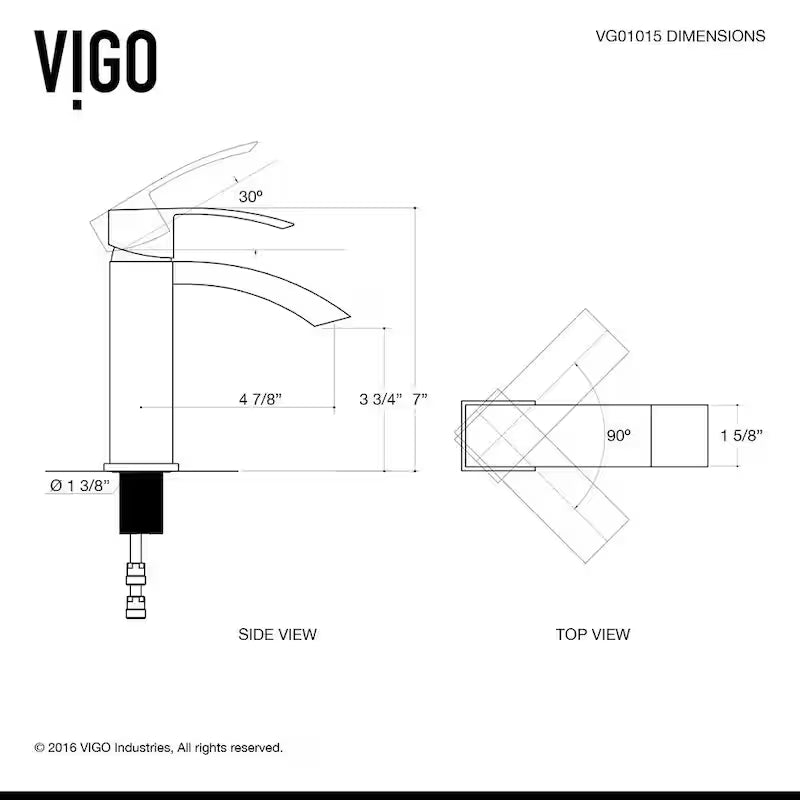 Single Handle Bathroom Faucet Brushed Nickel U943931