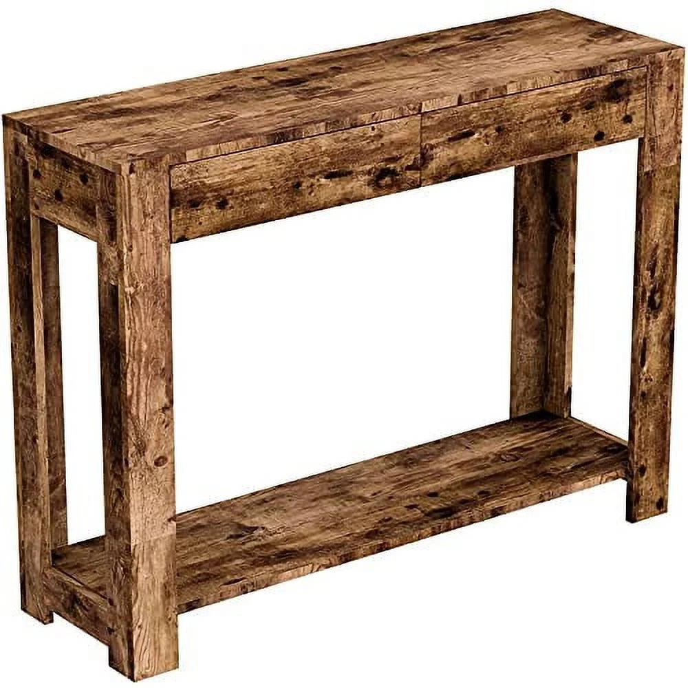 Brown Reclaimed Wood Console Table P7029