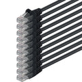 Black 10 Pieces Ethernet Gigabit LAN Network Cable RJ45 UTP Q544