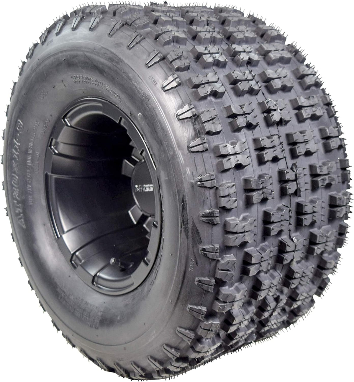 22x7-10 ATV Front Tire & 10x5 Black Wheel Kit (2 Pack) A37514