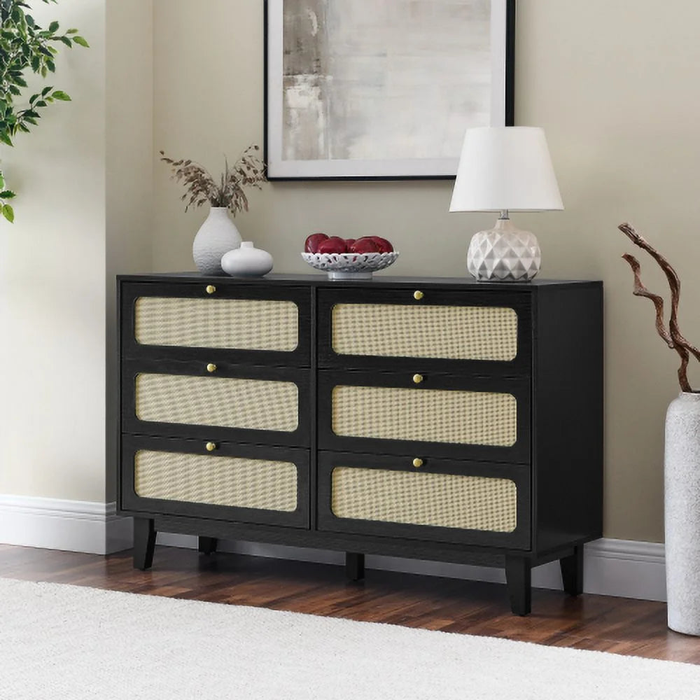Wooden Six-Drawer Dresser C297