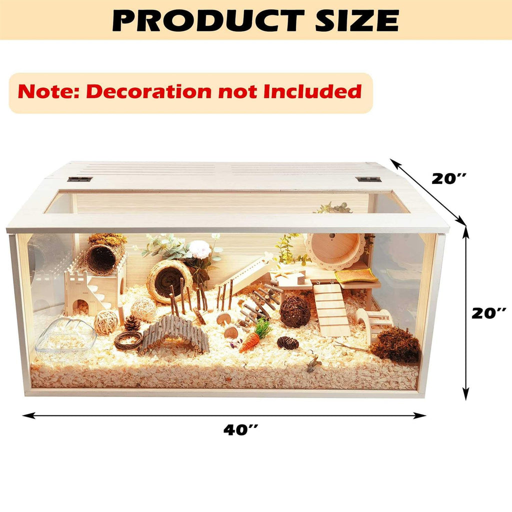 Wooden Hamster Cage with Acrylic Sheets M837