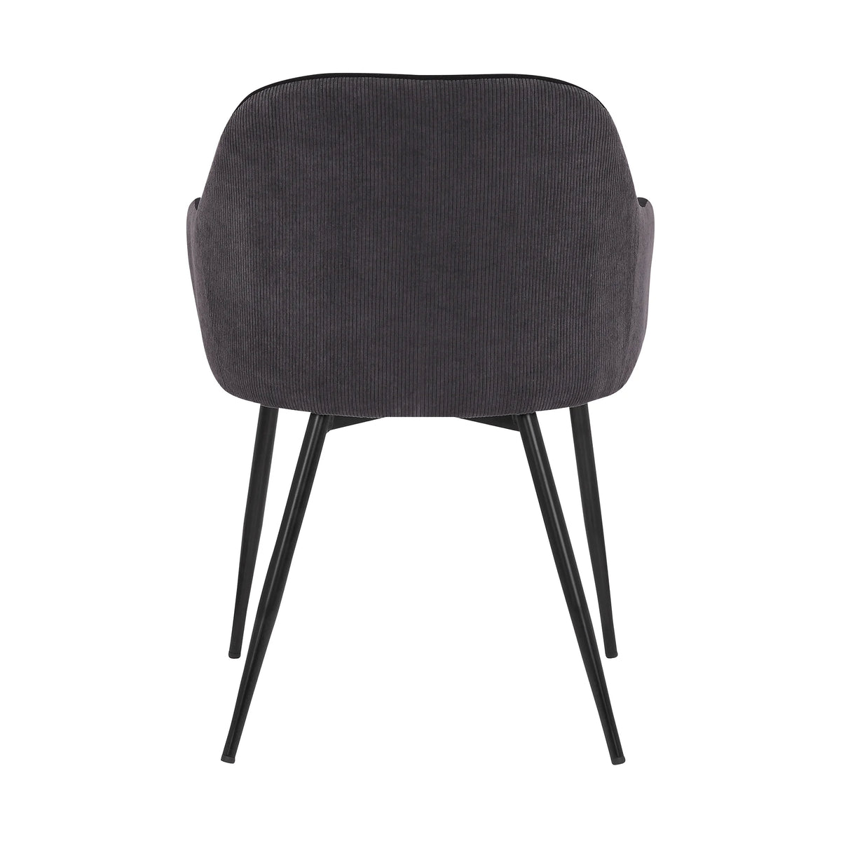 Black Dark Grey Fabric Dining Chair S62641