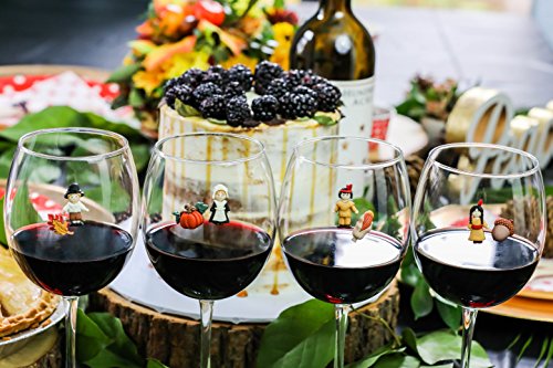Magnetic Wine Glass Charms Set of 12 Drink Markers S271974