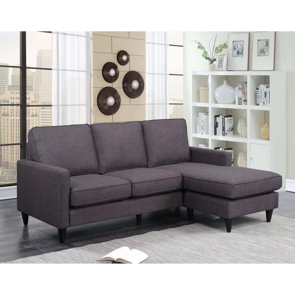 Charcoal Reversible Chaise Sectional W259035