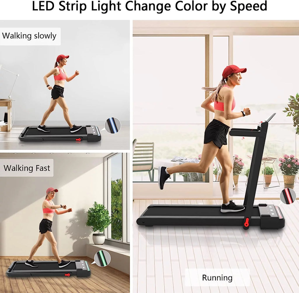 2 in 1 Folding Portable Under Desk Treadmill J98156