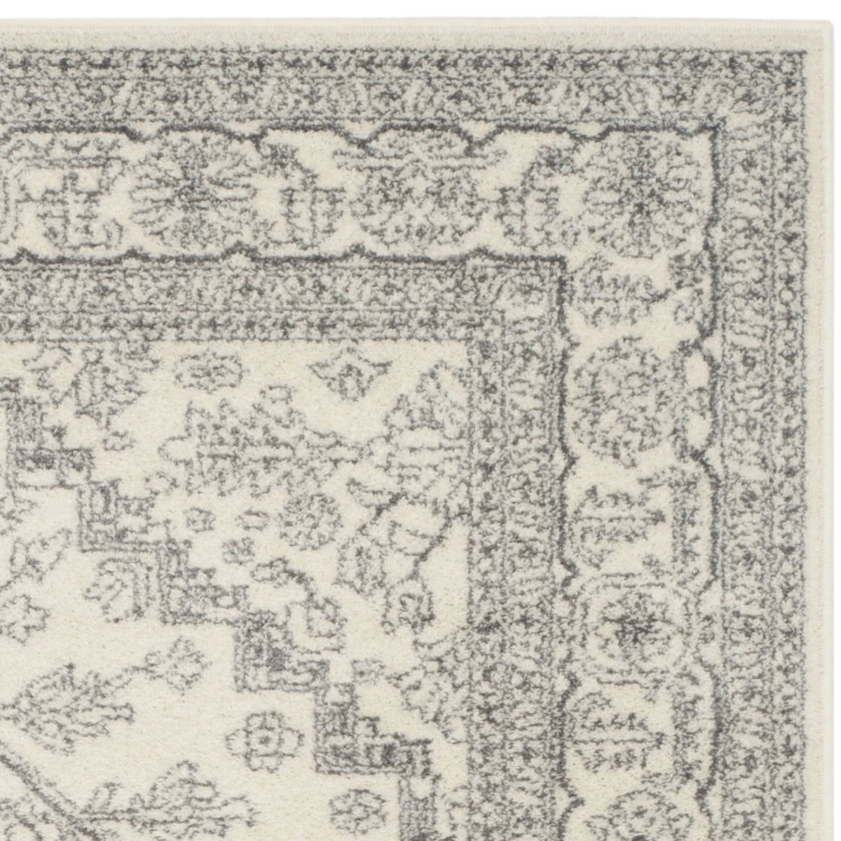 Ivory Silver 6' x 6' Round Area Rug F510