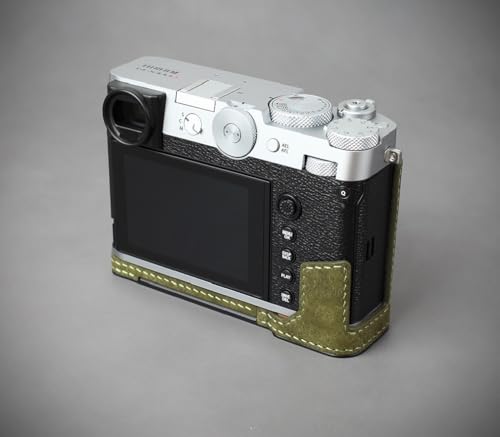 Olive Green Leather Camera Half Case G52636