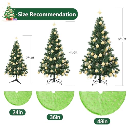 White 36 Inches Faux Fur Christmas Tree Skirt F63596