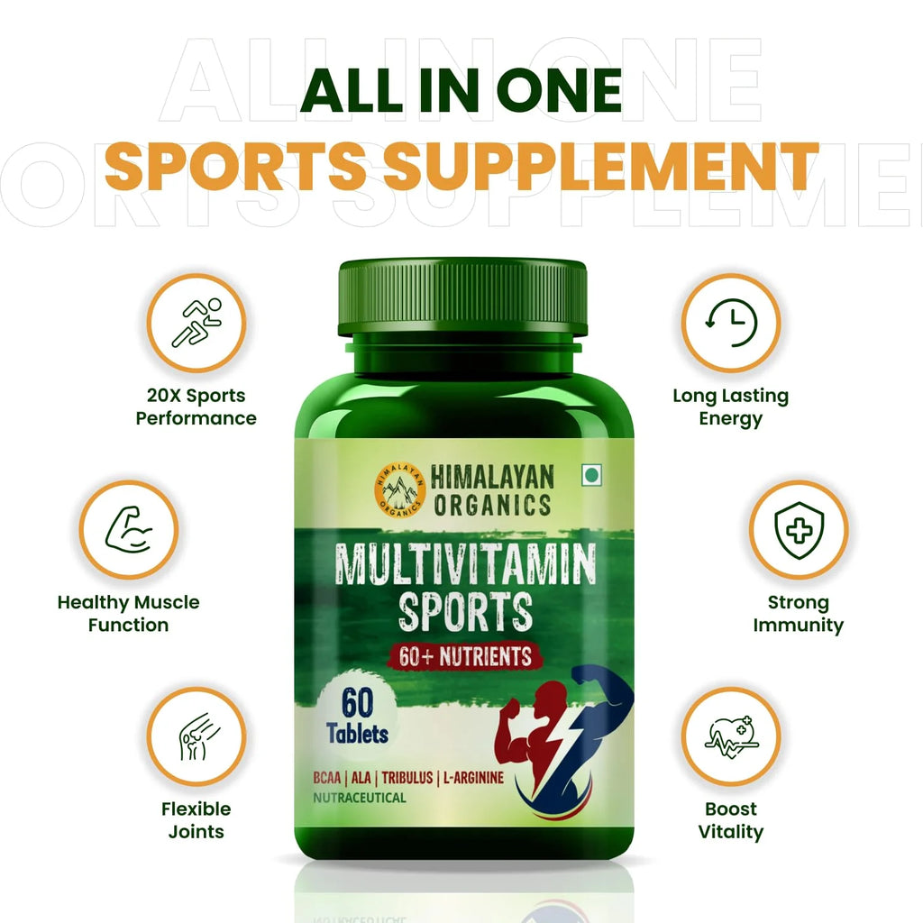 Multivitamin Sports 60+ Nutrients 60 Veg Tablets F429419