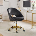 Charcoal Velvet Height Adjustable Swivel Office Chair J844
