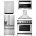 36 Propane Gas Range, Range Hood, Microwave, Refrigerator, Dishwasher T192