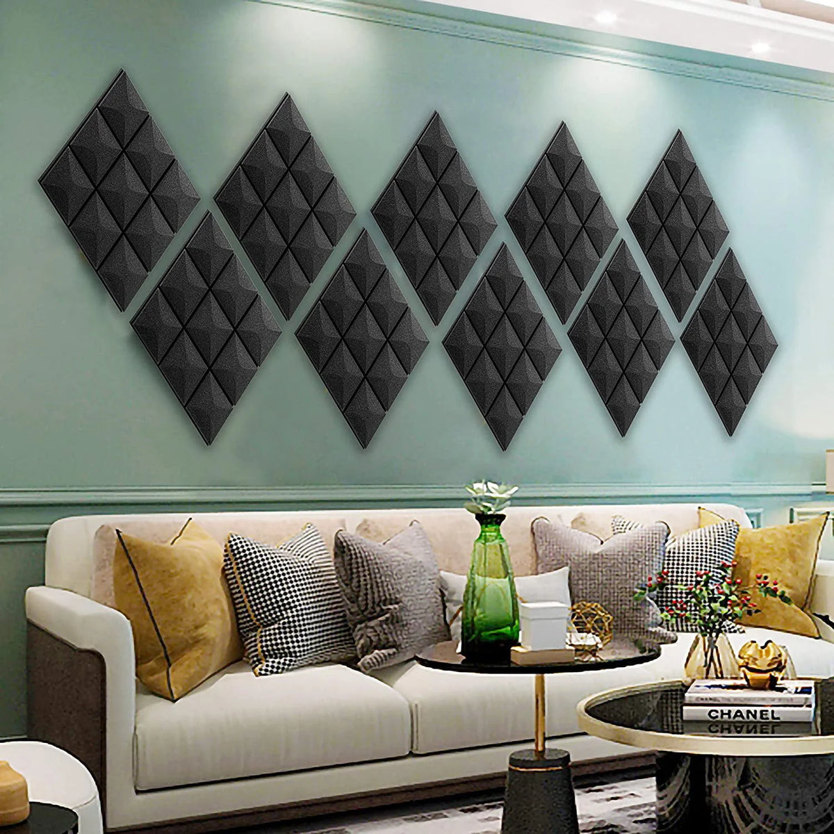 12 Pack Gray Acoustic Foam Panels R631577
