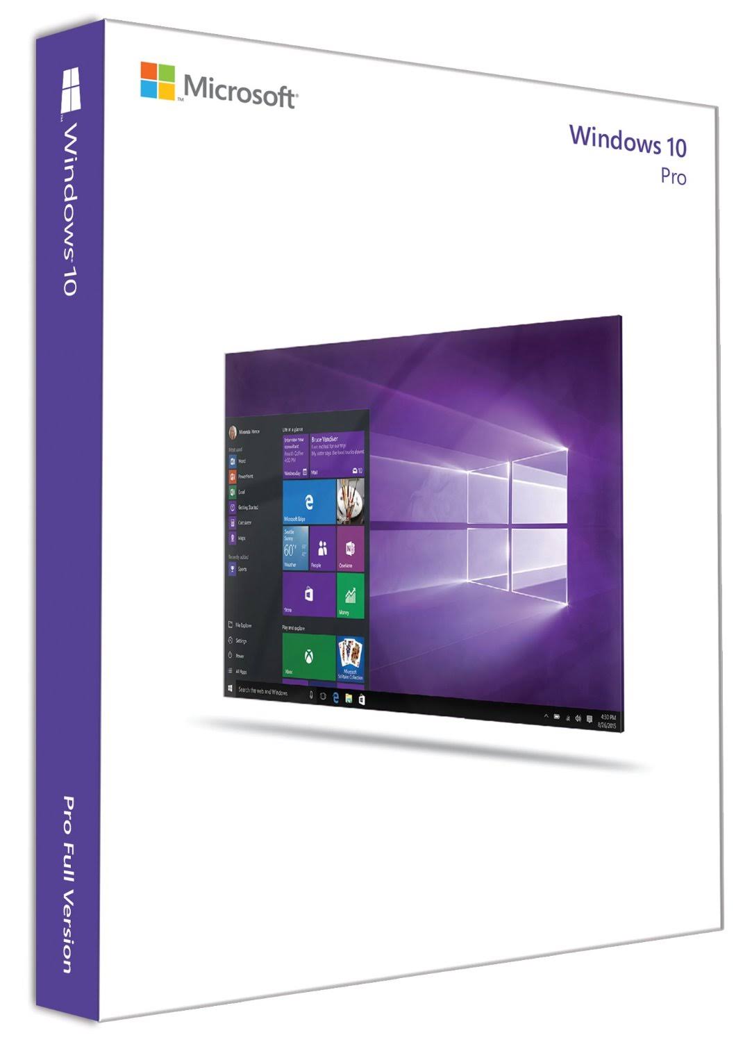 Windows 10 Pro 32/64-bit USB Flash Drive PC English P118611