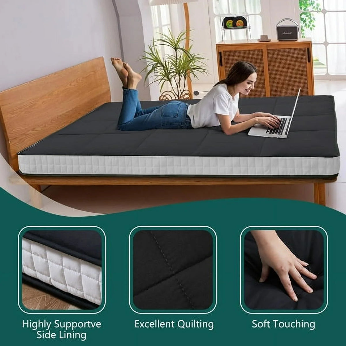Japanese Floor Mattress with Storage Bag N817305