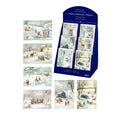 Set of 60 Assorted Christmas Advent Cards with a Stand R5878