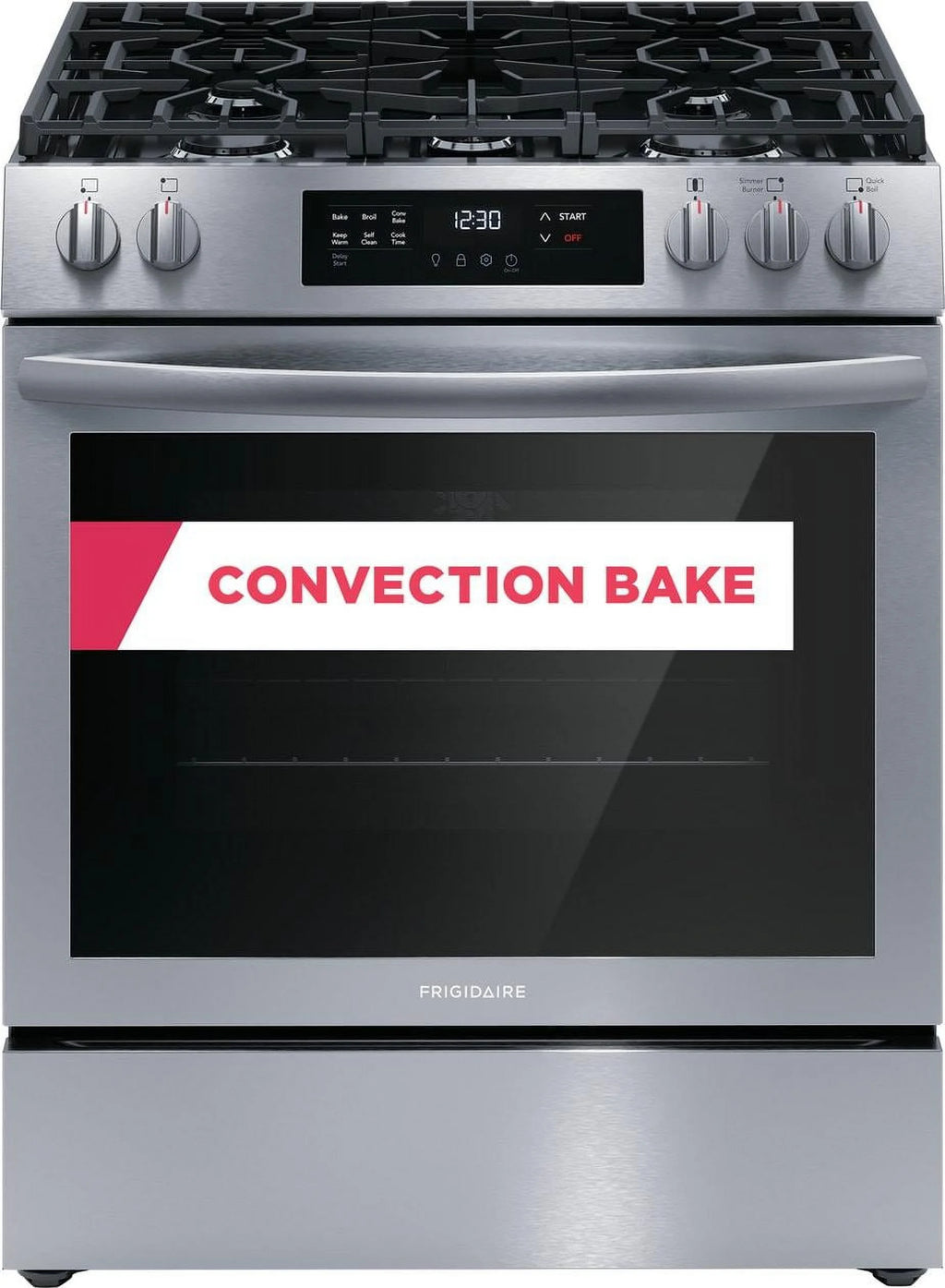 30" Front Control Gas Range with Convection Bake Y73359