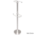 Free Standing Two Roll Toilet Tissue Stand Satin Chrome O734