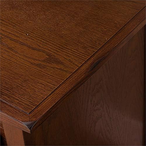 Solid Wood Corner TV Stand with Glass Storage N618