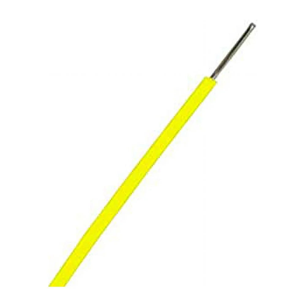 22 AWG Solid Copper Wire with Yellow PVC Insulation W301