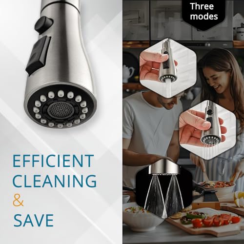 Single Handle Pull Down Sprayer Kitchen Faucet R349319