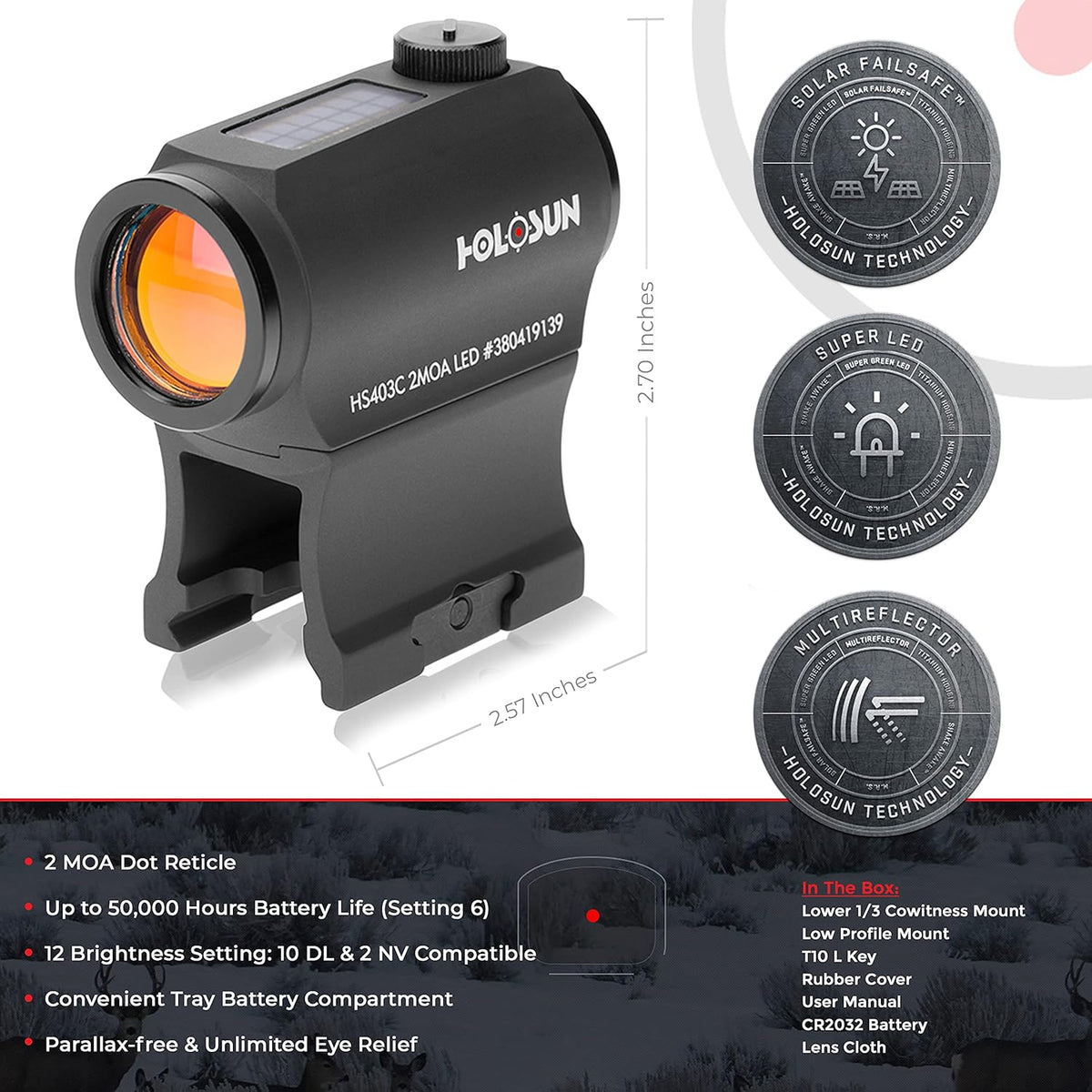 2 MOA Red Dot Sight L119