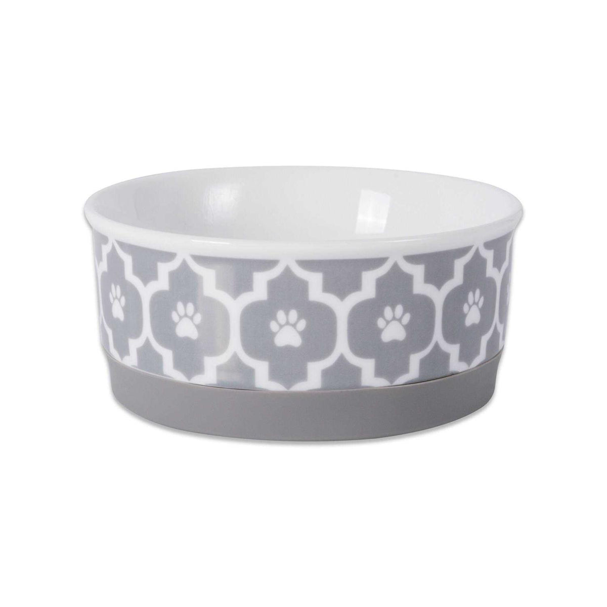 White Marble Pet Bowl Set of 2 T64387