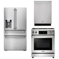 30 In. Propane Gas Range, Refrigerator with Water and Ice Dispenser, Dishwasher N197