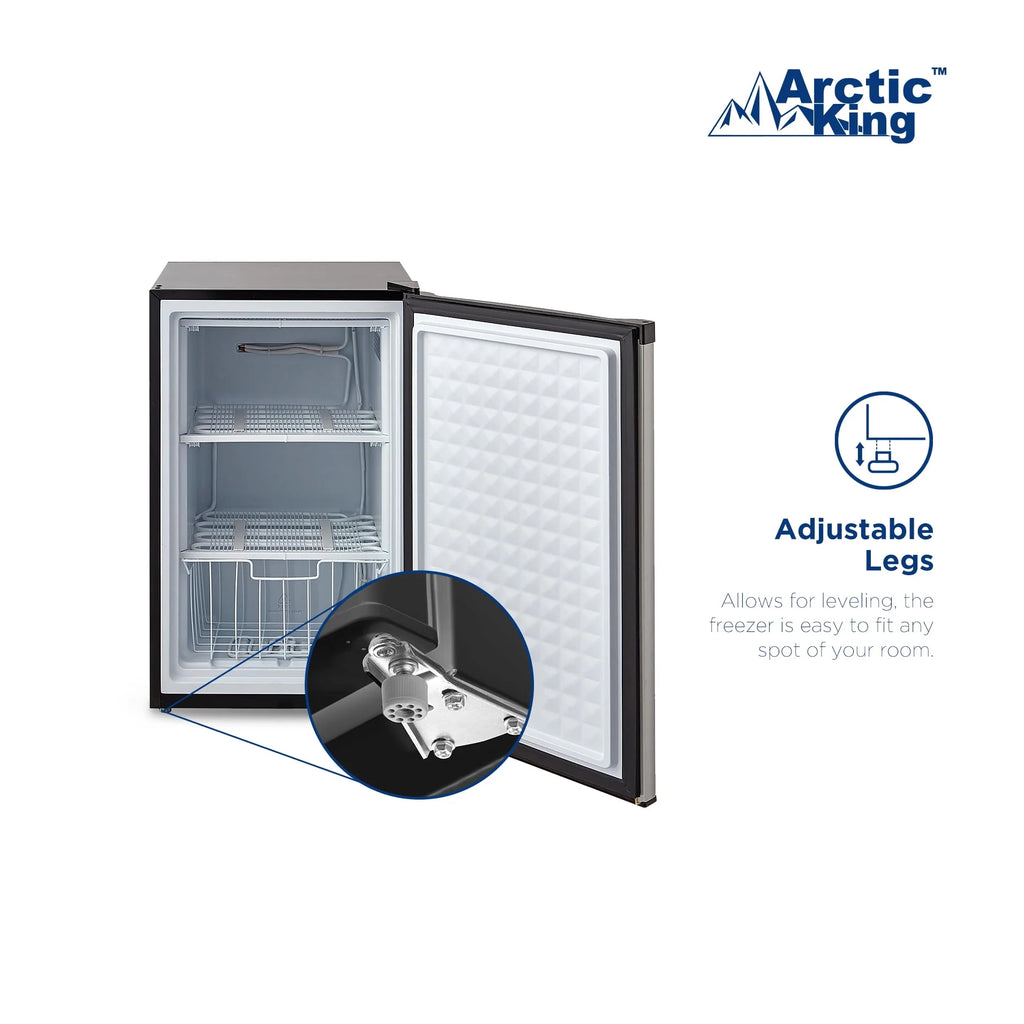 3.0 Cu ft Upright Freezer Stainless Steel Z49522