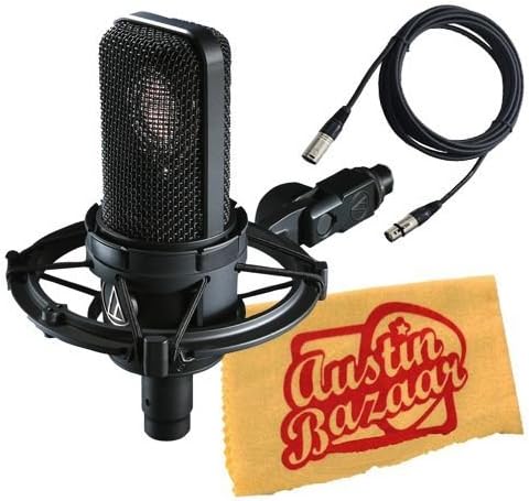 Side Address Cardioid Condenser Microphone with Boom Mic Stand and XLR Cable X4260