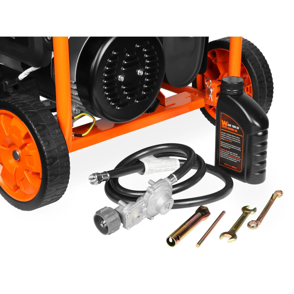 4375-Watt Dual Fuel Portable Generator with Wheel Kit L324