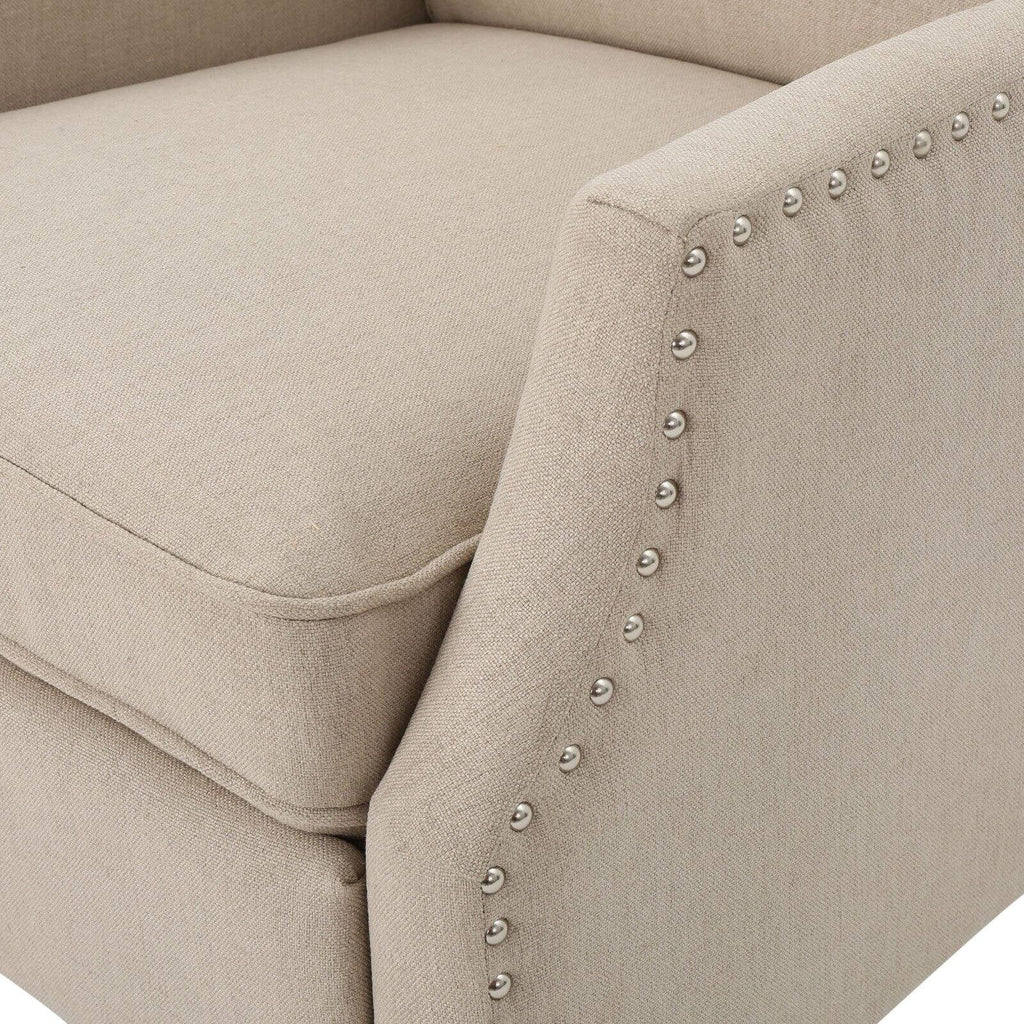 Traditional Wingback Fabric Recliner Chair H161