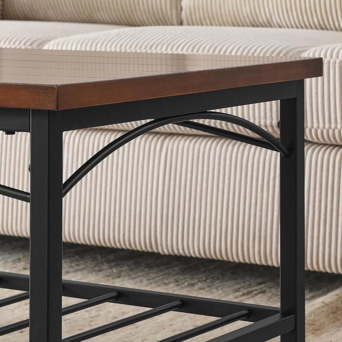 Brown 3 Piece Coffee Table and 2 End Side Tables I948577
