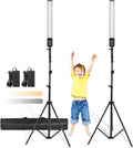 24W 2 Pack Bi-Color LED Video Light Kit with Tripod Stand O80268