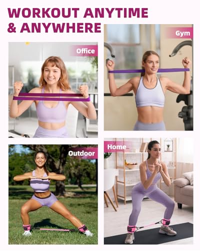 Resistance Bands Set with Cuffs, Set of 8 S667361