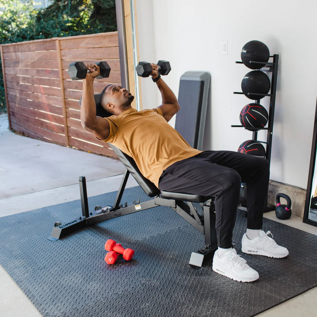 40 lbs Rubber Hex Dumbbell S15191